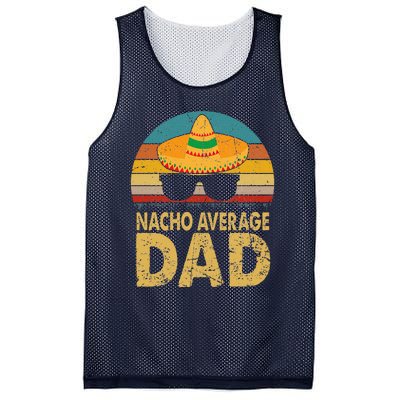 Nacho Average Dad Vintage Cinco De Mayo New Daddy To Be Mesh Reversible Basketball Jersey Tank