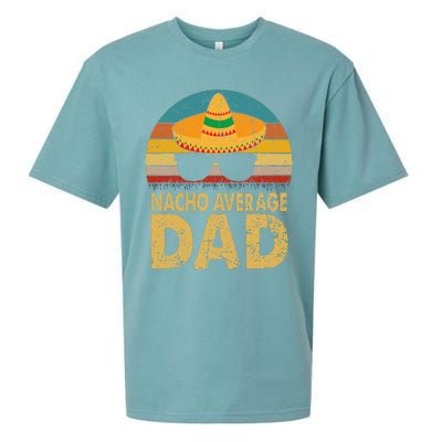 Nacho Average Dad Vintage Cinco De Mayo New Daddy To Be Sueded Cloud Jersey T-Shirt