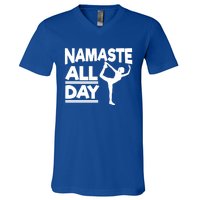 Namaste All Day Gift V-Neck T-Shirt