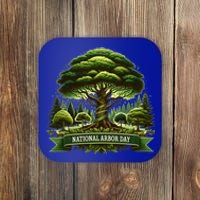 National Arbor Day Tree Care Happy Arbor Day Funny Gift Coaster