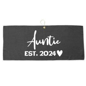 New Auntie Est. 2024 Large Microfiber Waffle Golf Towel