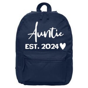 New Auntie Est. 2024 16 in Basic Backpack