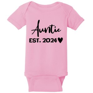 New Auntie Est. 2024 Baby Bodysuit