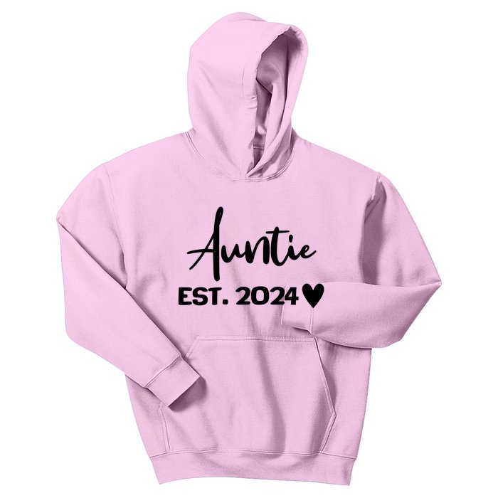 New Auntie Est. 2024 Kids Hoodie