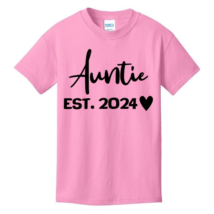 New Auntie Est. 2024 Kids T-Shirt