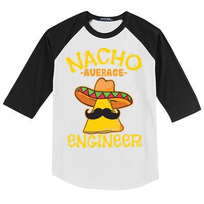 Nacho Average Engineer Engineering Professsion Cinco De Mayo Kids Colorblock Raglan Jersey