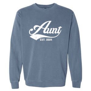 New Aunt Est 2024 Sporty Family Garment-Dyed Sweatshirt