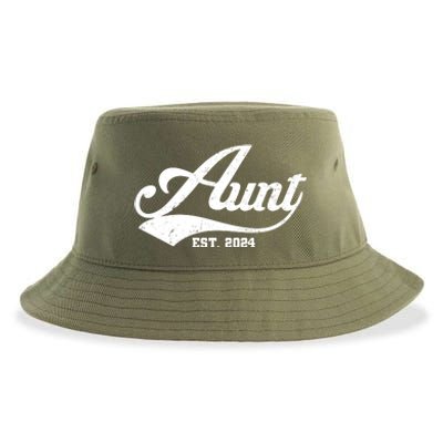 New Aunt Est 2024 Sporty Family Sustainable Bucket Hat