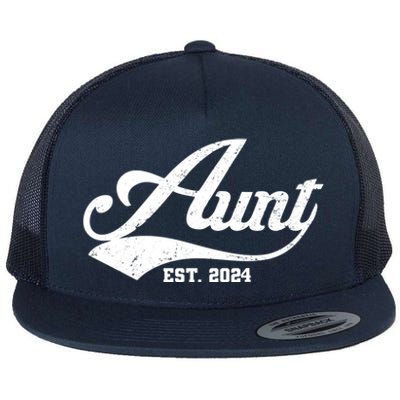 New Aunt Est 2024 Sporty Family Flat Bill Trucker Hat