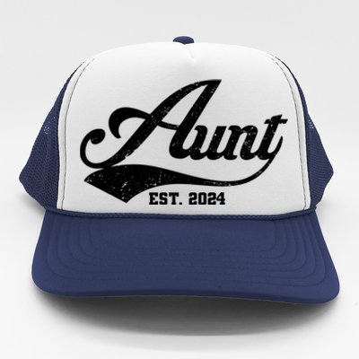 New Aunt Est 2024 Sporty Family Trucker Hat