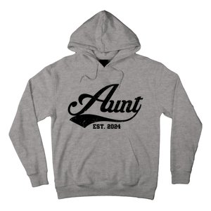 New Aunt Est 2024 Sporty Family Hoodie