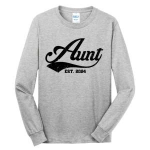 New Aunt Est 2024 Sporty Family Tall Long Sleeve T-Shirt