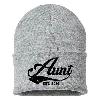 New Aunt Est 2024 Sporty Family Sustainable Knit Beanie