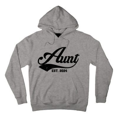 New Aunt Est 2024 Sporty Family Tall Hoodie