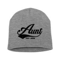 New Aunt Est 2024 Sporty Family Short Acrylic Beanie