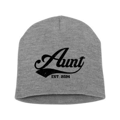 New Aunt Est 2024 Sporty Family Short Acrylic Beanie