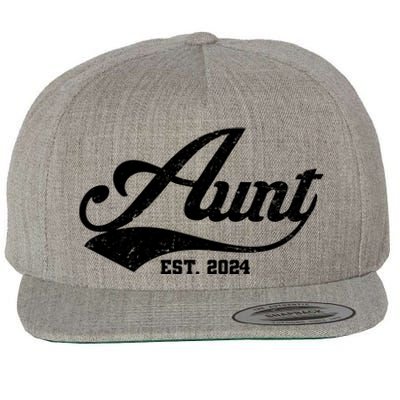 New Aunt Est 2024 Sporty Family Wool Snapback Cap