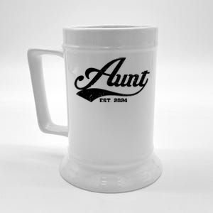 New Aunt Est 2024 Sporty Family Beer Stein