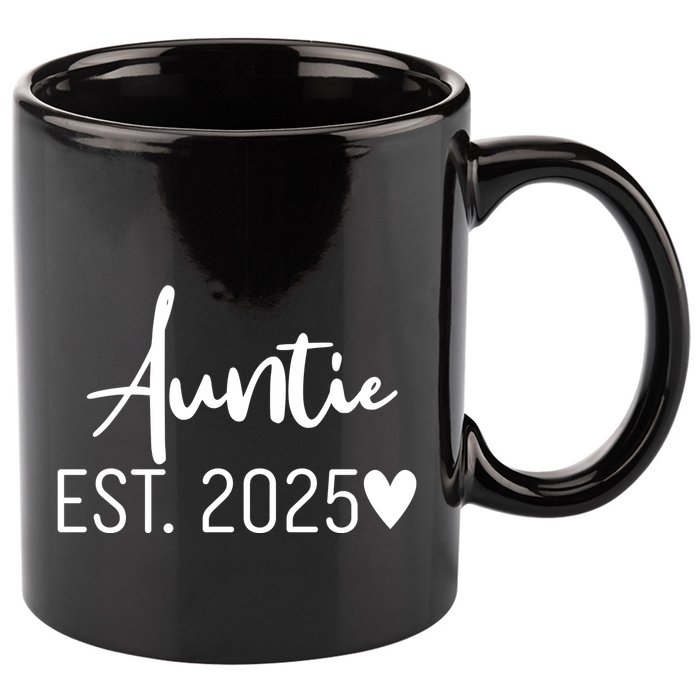 New Auntie Est. 2025 11oz C Handle Ceramic Mug