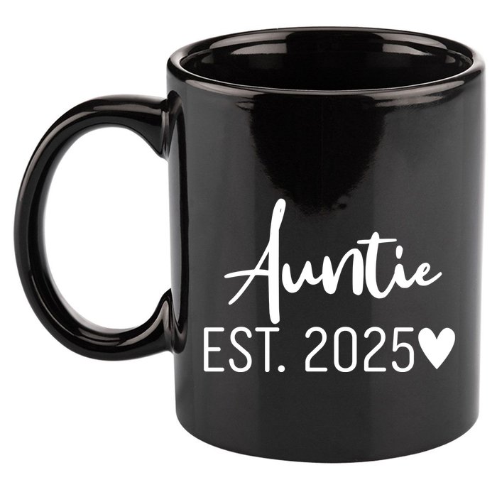 New Auntie Est. 2025 11oz C Handle Ceramic Mug