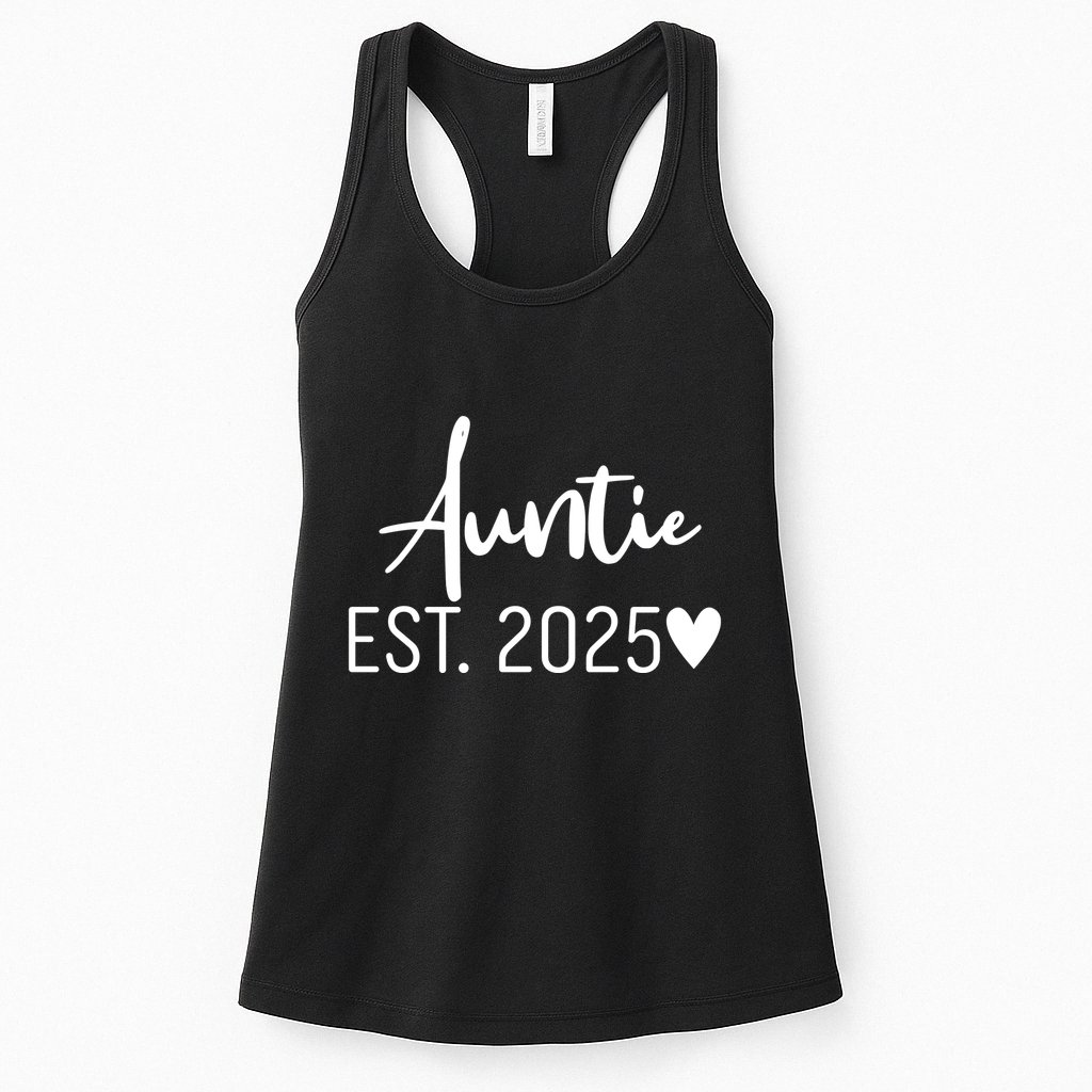 New Auntie Est. 2025 Womens Tank Top