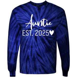 New Auntie Est. 2025 Tie-Dye Long Sleeve Shirt