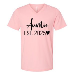 New Auntie Est. 2025 V-Neck T-Shirt