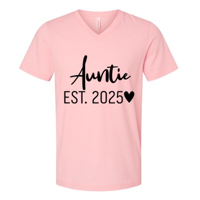 New Auntie Est. 2025 V-Neck T-Shirt