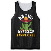 Nacho Average Employee Boss Staff Employee Appreciation Mesh Reversible Basketball Jersey Tank