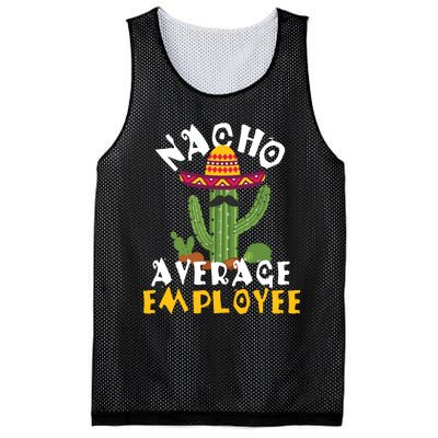 Nacho Average Employee Boss Staff Employee Appreciation Mesh Reversible Basketball Jersey Tank