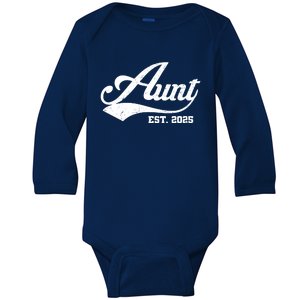 New Aunt Est 2024 Sporty Family Baby Long Sleeve Bodysuit