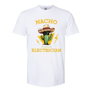 Nacho Average Electrician Funny Electrical Worker Joke Softstyle CVC T-Shirt