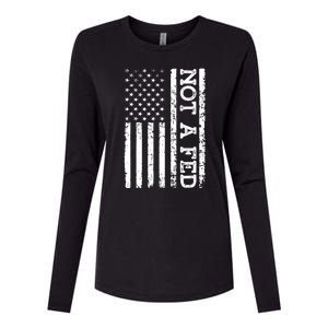 Not A Fed Womens Cotton Relaxed Long Sleeve T-Shirt