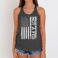 Not A Fed Women's Knotted Racerback Tank