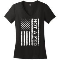 Not A Fed Women's V-Neck T-Shirt