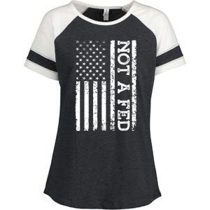 Not A Fed Enza Ladies Jersey Colorblock Tee