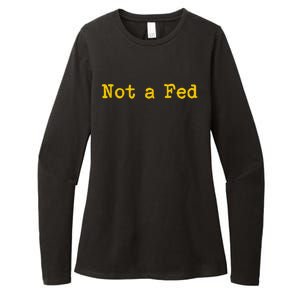 Not A Fed Womens CVC Long Sleeve Shirt