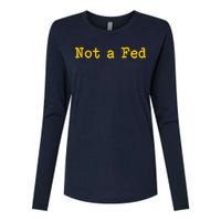 Not A Fed Womens Cotton Relaxed Long Sleeve T-Shirt