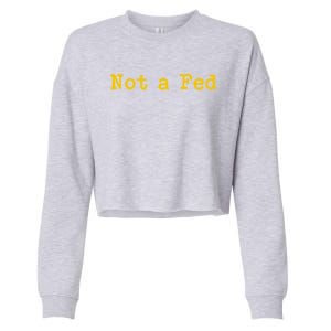 Not A Fed Cropped Pullover Crew