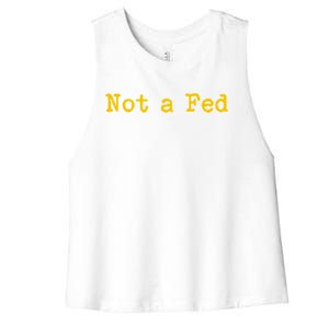 Not A Fed Women's Racerback Cropped Tank