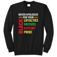 Never Apologize For Your Blackness Black History Juneteenth Sweatshirt