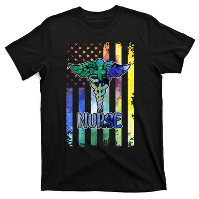 Nurse American Flag T-Shirt