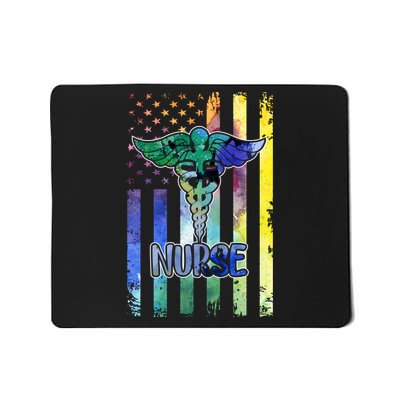 Nurse American Flag Mousepad