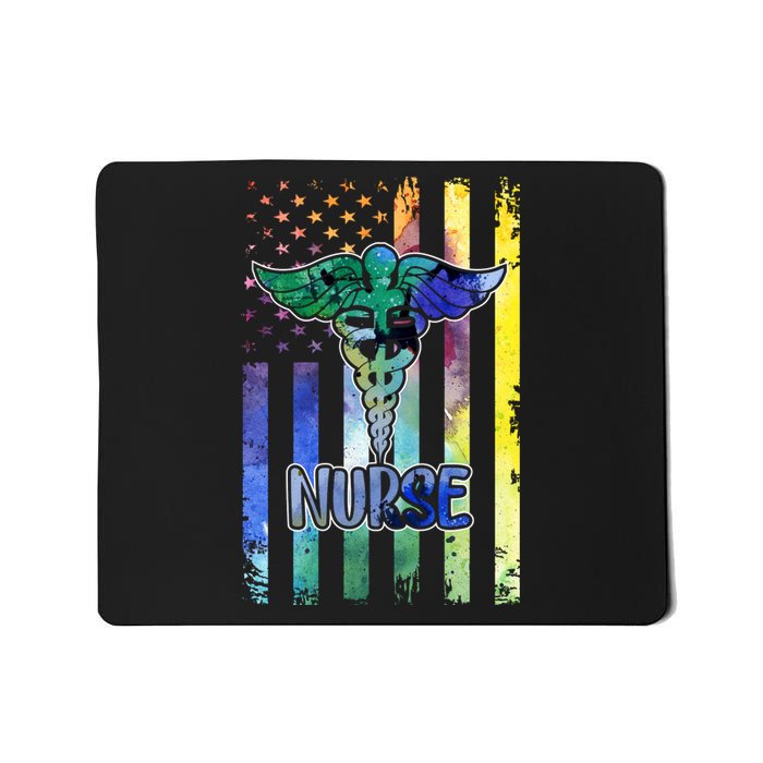 Nurse American Flag Mousepad