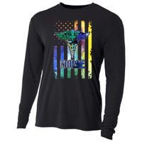 Nurse American Flag Cooling Performance Long Sleeve Crew