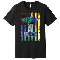 Nurse American Flag Premium T-Shirt