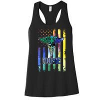 Nurse American Flag Women's Racerback Tank