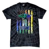 Nurse American Flag Tie-Dye T-Shirt