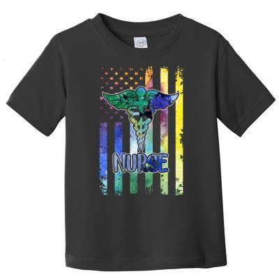 Nurse American Flag Toddler T-Shirt