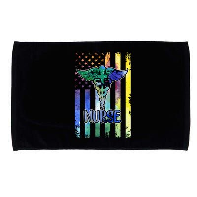 Nurse American Flag Microfiber Hand Towel